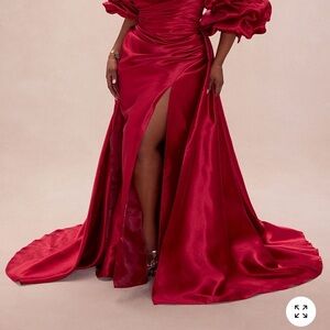 Fashion Nova Elegant Red Ball Gown / Evening dress
